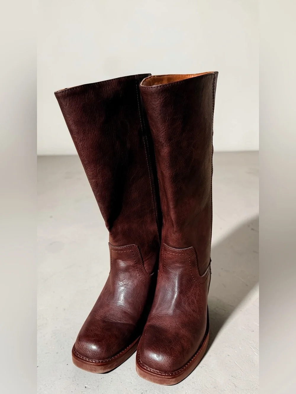 Frye Miranda Tall Brown Leather Riding Boots Womens 7.5 M Womens Boots